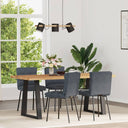 vidaXL Eetkamerstoelen 4 st fluweel lichtgrijs
