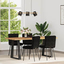 vidaXL Eetkamerstoelen 4 st fluweel lichtgrijs