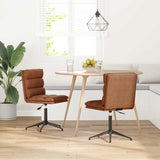 vidaXL Eetkamerstoelen 2 st kunstleer zwart