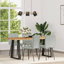 vidaXL Eetkamerstoelen 4 st fluweel lichtgrijs