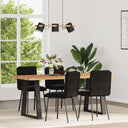 vidaXL Eetkamerstoelen 4 st fluweel lichtgrijs