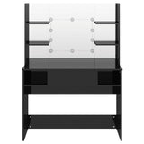 vidaXL Kaptafel met LED-verlichting 100x40x135 cm MDF wit