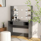 vidaXL Kaptafel met LED-verlichting 100x40x135 cm MDF wit