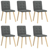 vidaXL Eetkamerstoelen 4 st stof lichtgrijs