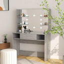 vidaXL Kaptafel met LED-verlichting 100x40x135 cm MDF wit