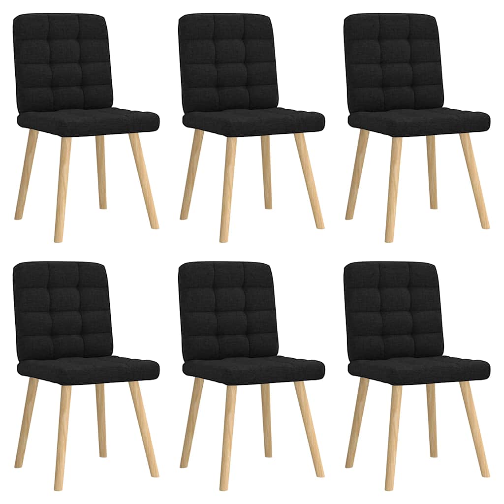 vidaXL Eetkamerstoelen 4 st stof lichtgrijs