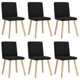 vidaXL Dining Chairs 4 pcs fabric light grey