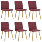 vidaXL Dining Chairs 4 pcs fabric light grey