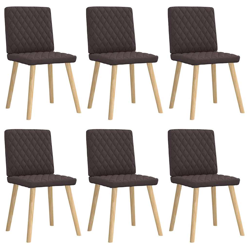 vidaXL Dining Chairs 4 pcs fabric light grey