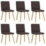 vidaXL Dining Chairs 4 pcs fabric light grey