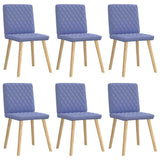 vidaXL Dining Chairs 4 pcs fabric light grey