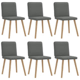 vidaXL Dining Chairs 4 pcs fabric light grey