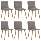 vidaXL Dining Chairs 4 pcs fabric light grey