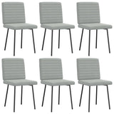 vidaXL Eetkamerstoelen 4 st fluweel lichtgrijs