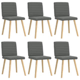 vidaXL Eetkamerstoelen 4 st stof lichtgrijs
