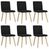 vidaXL Eetkamerstoelen 4 st stof lichtgrijs