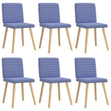 vidaXL Eetkamerstoelen 4 st stof lichtgrijs