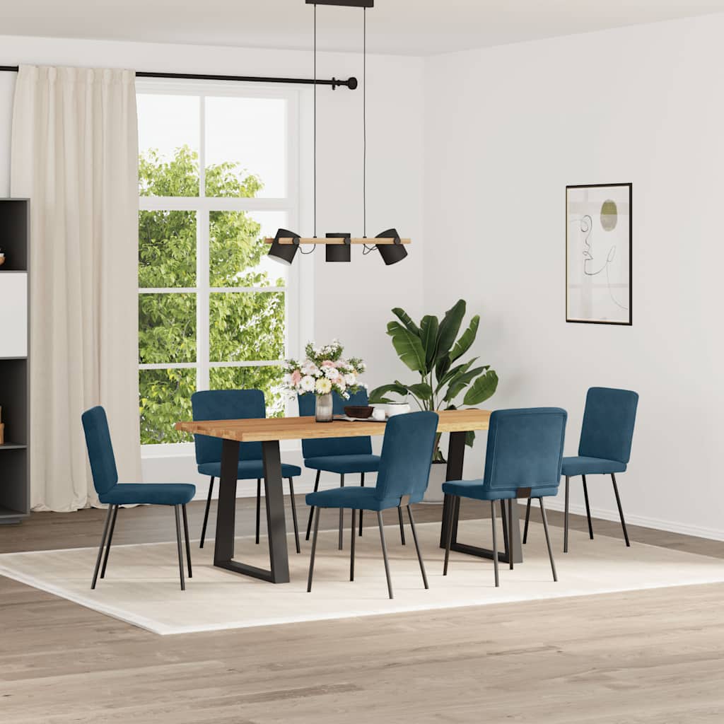 vidaXL Eetkamerstoelen 4 st fluweel lichtgrijs