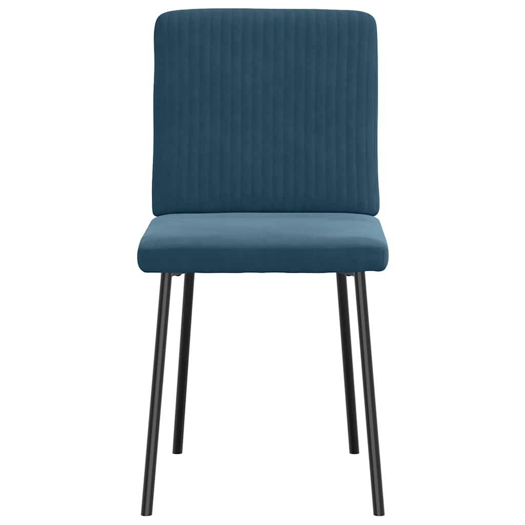 vidaXL Eetkamerstoelen 4 st fluweel lichtgrijs