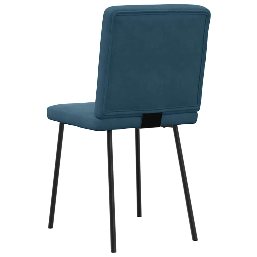 vidaXL Eetkamerstoelen 4 st fluweel lichtgrijs