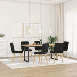 vidaXL Eetkamerstoelen 4 st stof lichtgrijs
