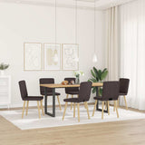 vidaXL Eetkamerstoelen 4 st stof lichtgrijs