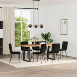 vidaXL Eetkamerstoelen 4 st fluweel lichtgrijs