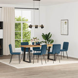 vidaXL Eetkamerstoelen 4 st fluweel lichtgrijs