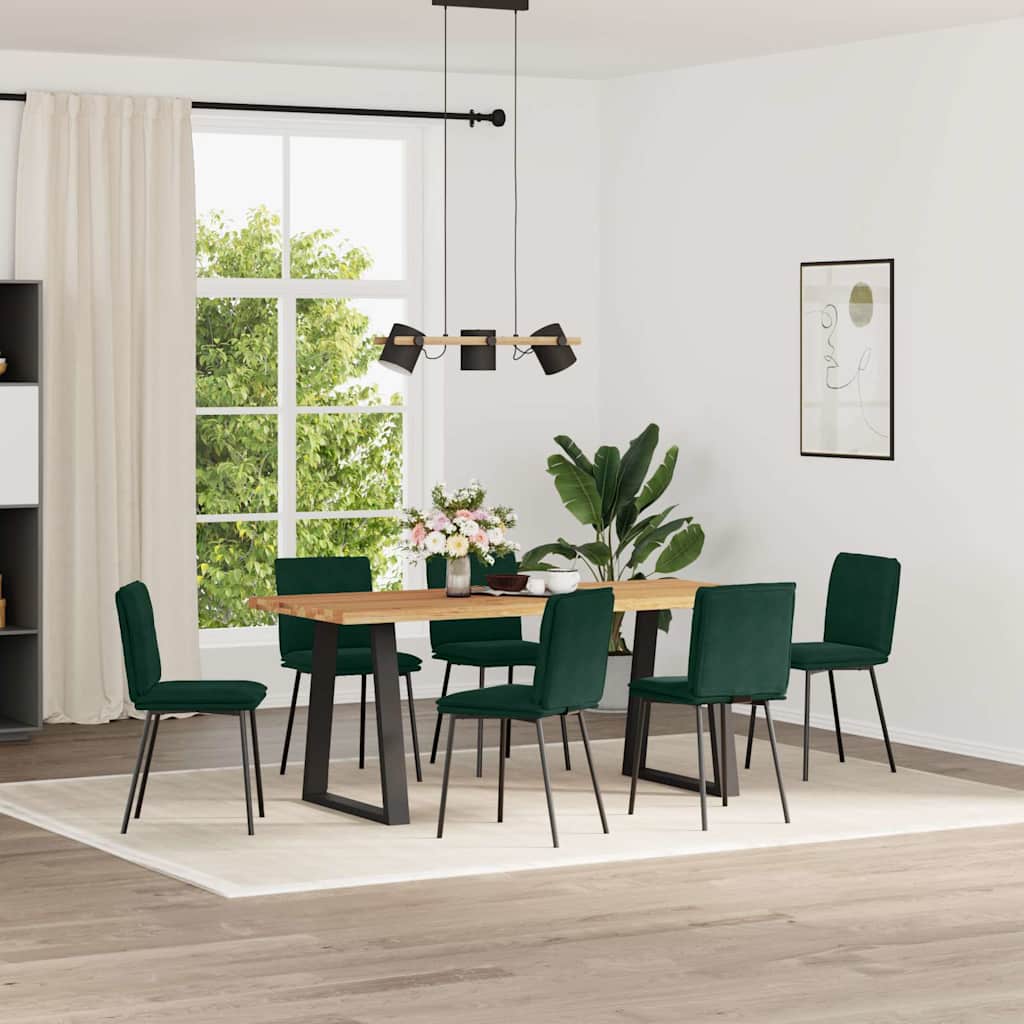 vidaXL Eetkamerstoelen 4 st fluweel lichtgrijs