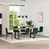 vidaXL Eetkamerstoelen 4 st fluweel lichtgrijs