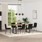 vidaXL Eetkamerstoelen 4 st fluweel lichtgrijs