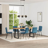 vidaXL Eetkamerstoelen 4 st fluweel lichtgrijs
