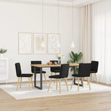 vidaXL Eetkamerstoelen 4 st stof lichtgrijs