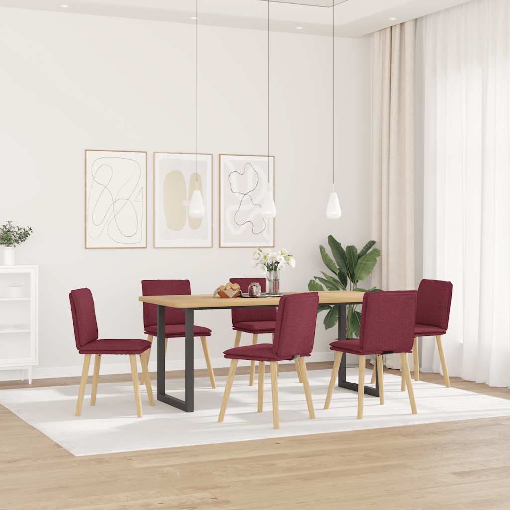 vidaXL Eetkamerstoelen 4 st stof lichtgrijs