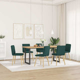 vidaXL Eetkamerstoelen 4 st stof lichtgrijs