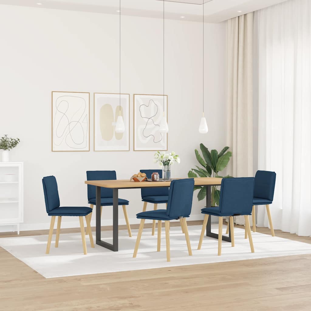 vidaXL Eetkamerstoelen 4 st stof lichtgrijs