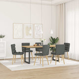 vidaXL Eetkamerstoelen 4 st stof lichtgrijs
