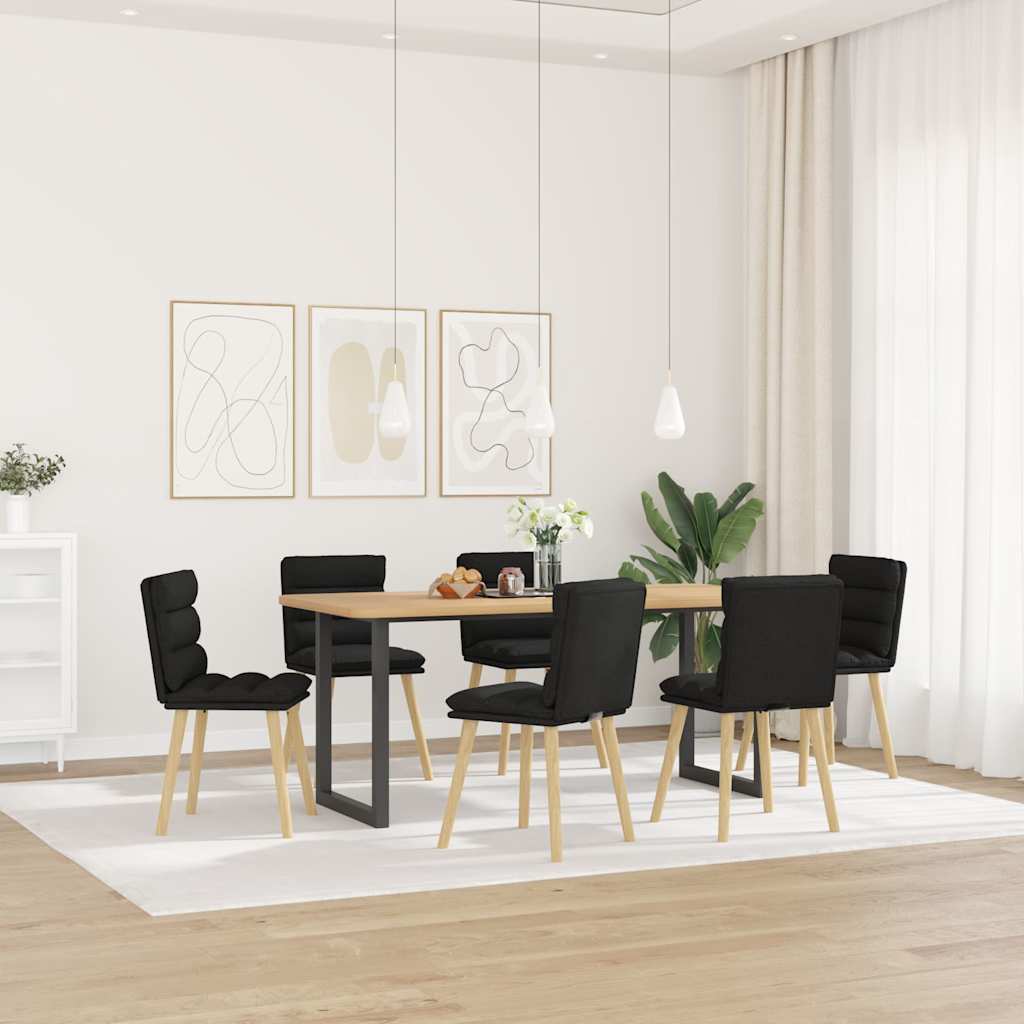 vidaXL Eetkamerstoelen 4 st stof lichtgrijs