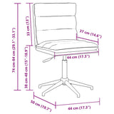 vidaXL Eetkamerstoelen 2 st kunstleer zwart