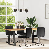 vidaXL Dining Chairs 2 pcs Faux Leather Cream