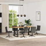 vidaXL Eetkamerstoelen 2 st kunstleer zwart