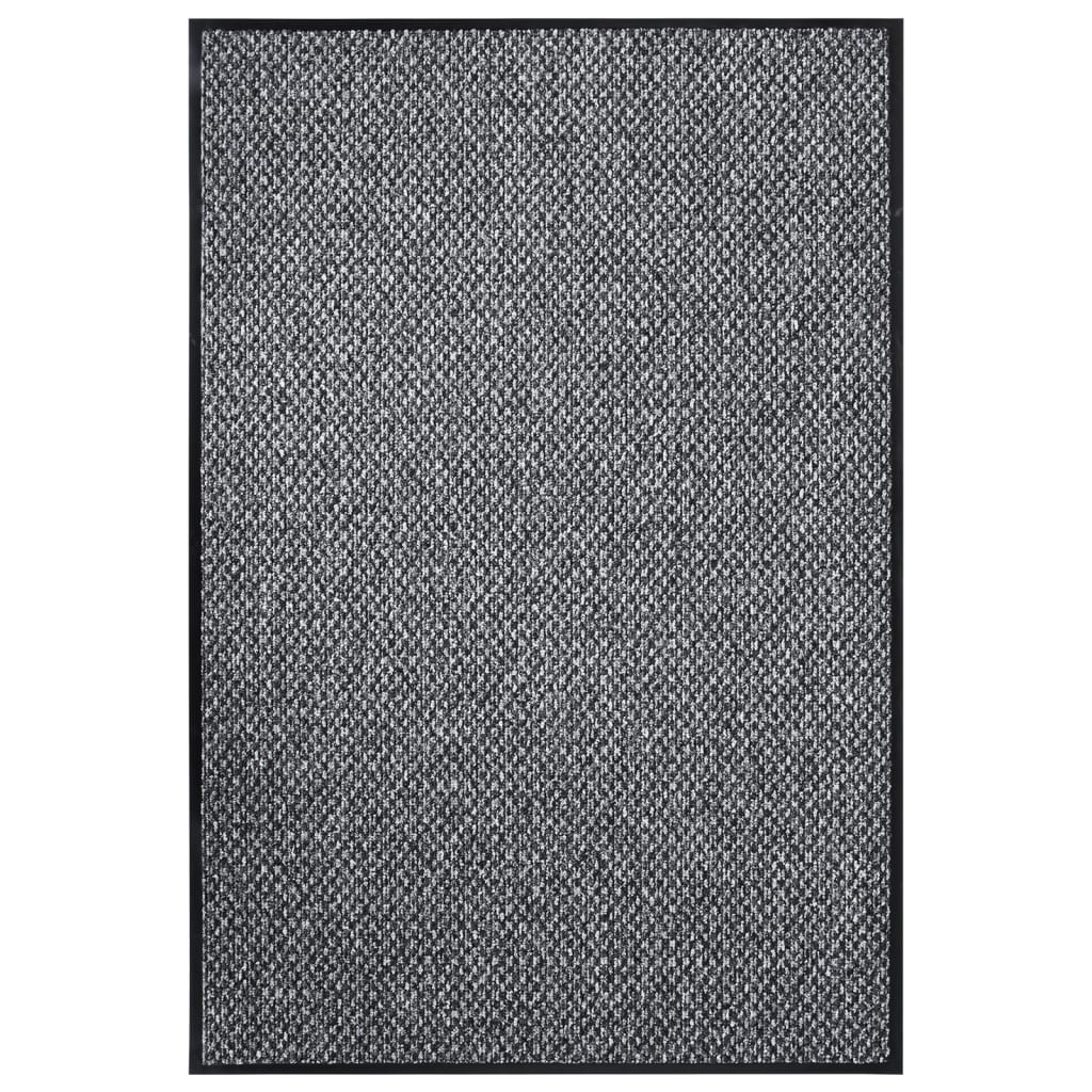 vidaXL Deurmat 40x60 cm grijs