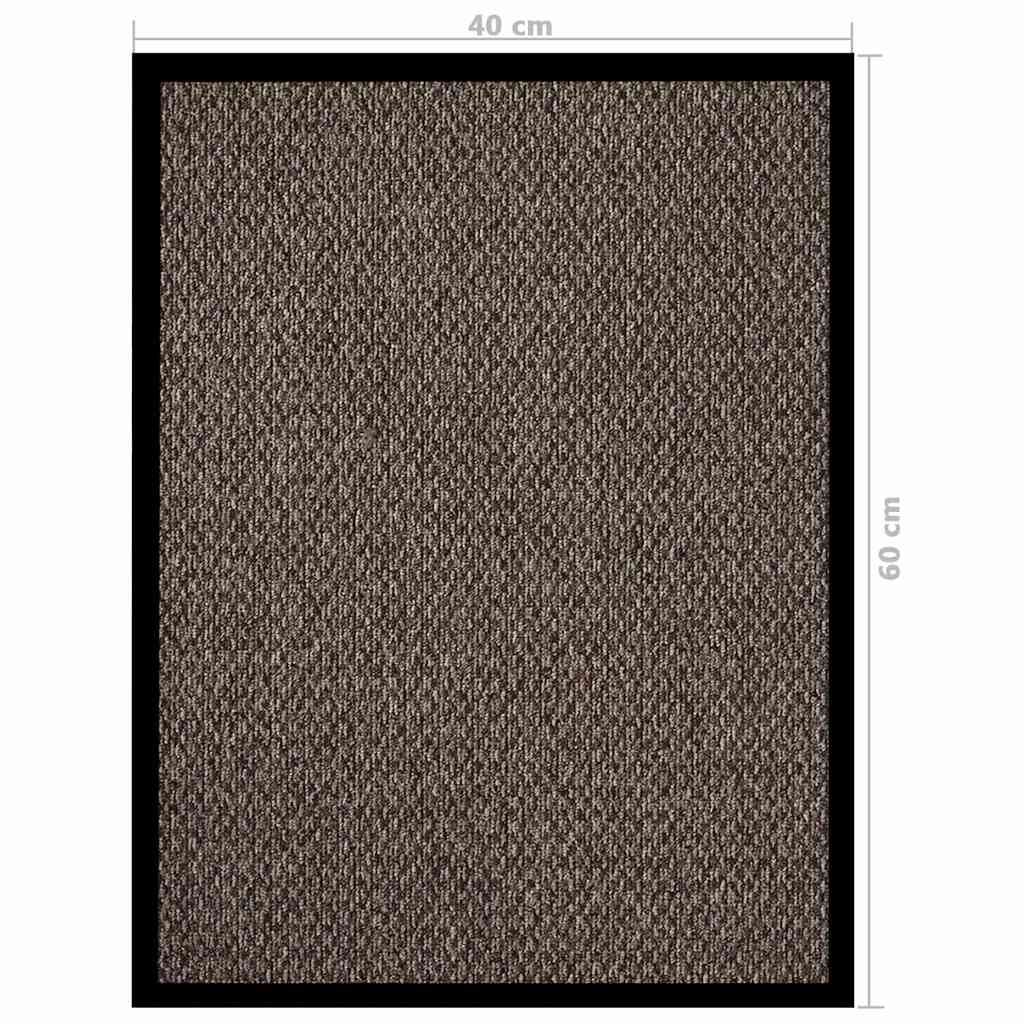 vidaXL Deurmat 40x60 cm grijs