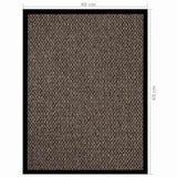 vidaXL Deurmat 40x60 cm grijs