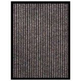vidaXL Deurmat 40x60 cm gestreept beige