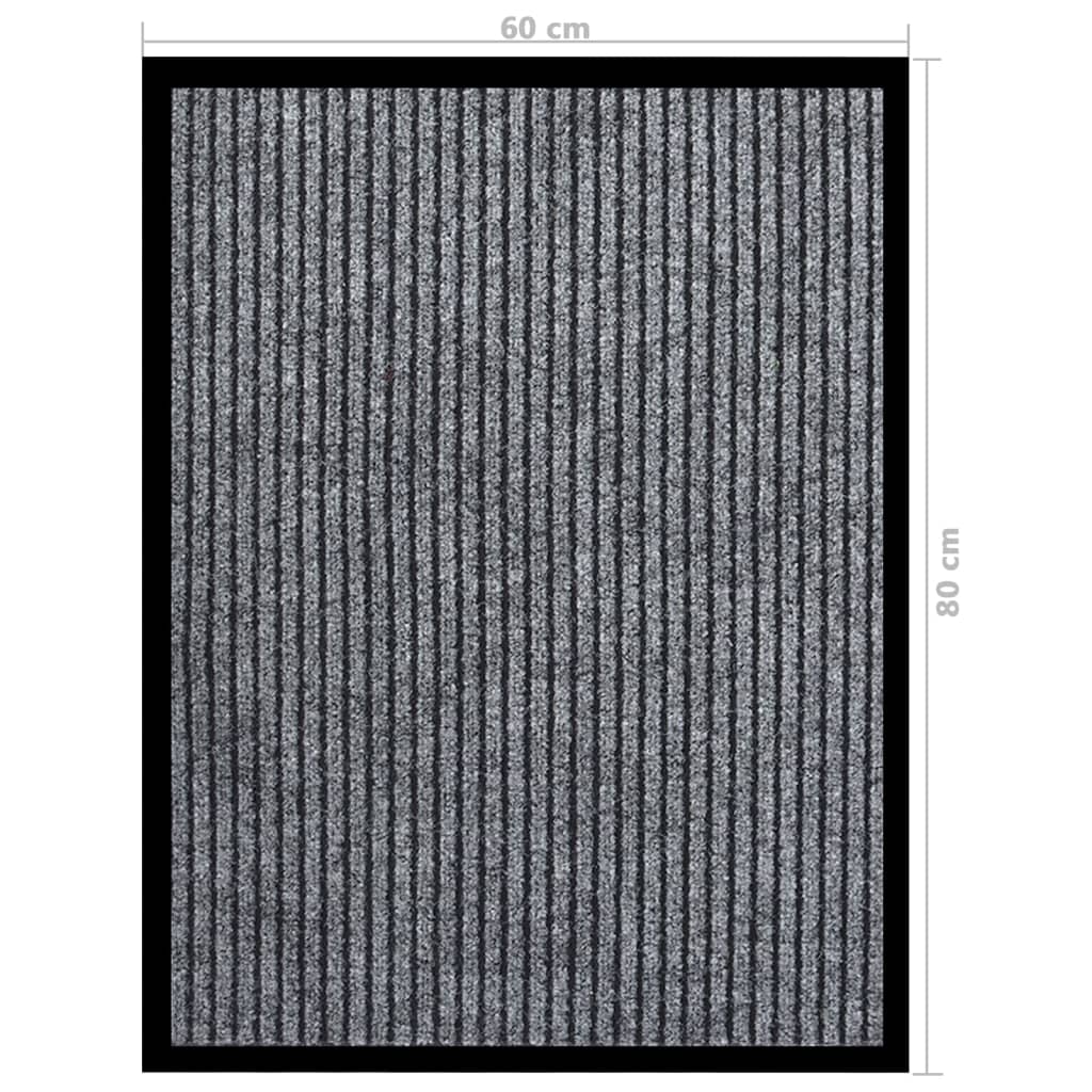 vidaXL Deurmat 40x60 cm gestreept beige