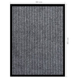 vidaXL Deurmat 40x60 cm gestreept beige