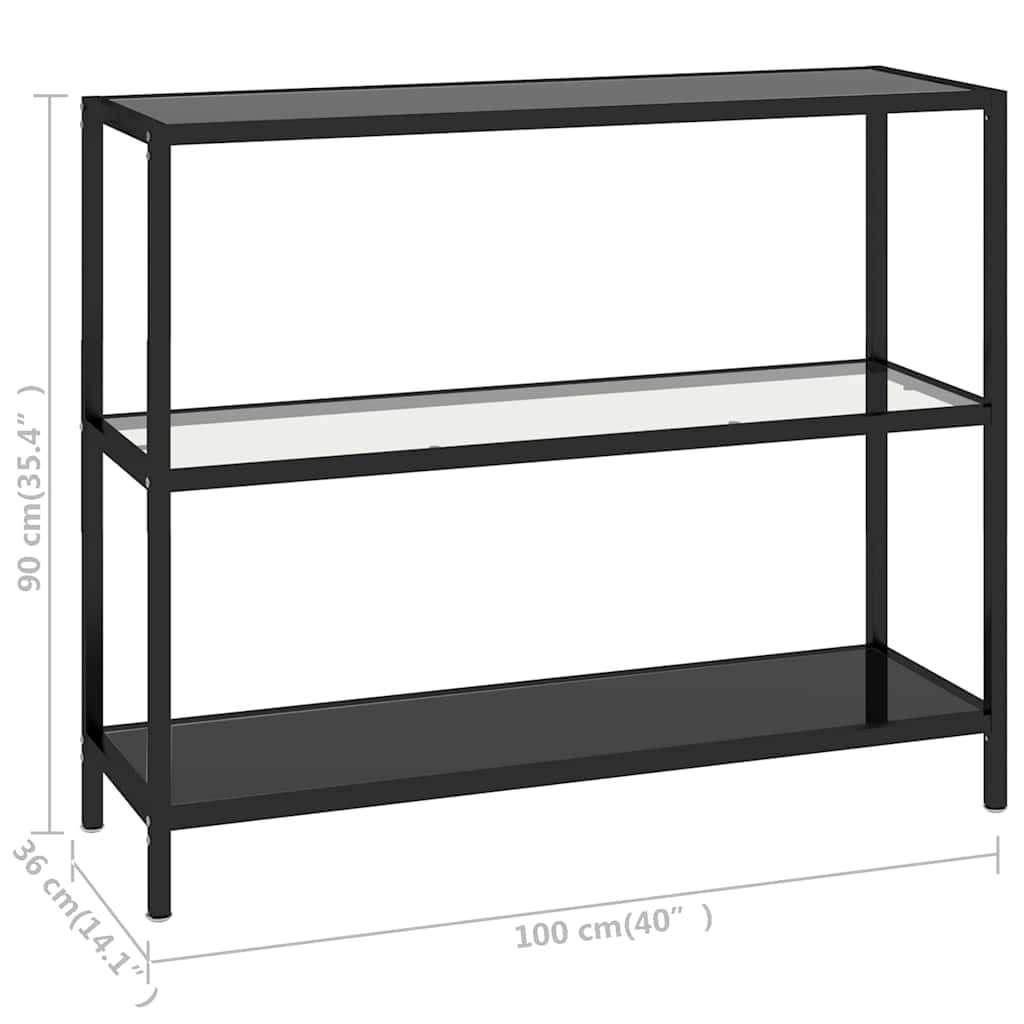 vidaXL Schap 100x36x90 cm gehard glas