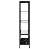 vidaXL Shelf 100x36x168 cm tempered glass black and transparent