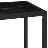 vidaXL Shelf 100x36x168 cm tempered glass black and transparent